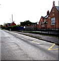 Zigzag yellow markings, School Lane, Whitminster