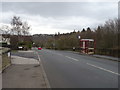 Bus stop and shelter on Valley Road, Littlemoor Bottom