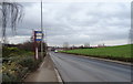 Bus stop on the A58 near Whitehall Trading Estate