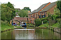 Canal approaching Rugeley town centre, Staffordshire