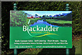 Blackadder Holiday Park sign at Greenlaw