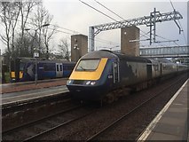 NN7800 : Inverness train, Dunblane Station by Richard Webb