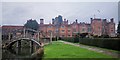 Great Fosters Japanese Bridge over Ancient U shaped Moat