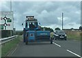 Tractor and Baler on the A4080