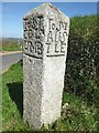 SX0463 : Old Guide Stone at Reperry Cross by Rosy Hanns
