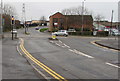 Junction at the southern end of Telford Street, Newport