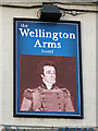 Sign for the Wellington Arms hotel, Woodford Road / Orphanage Road