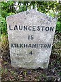 Old Milestone by the B3254, north of Launcells cross