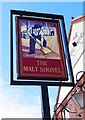 The Malt Shovel (2) - sign, 1 Union Street, Beeston, Nottingham