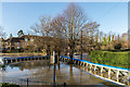 TQ1656 : Flood defences - Emlyn Lane by Ian Capper