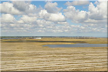 TM4449 : Looking north from Orford Ness Lighthouse by Christopher Hilton