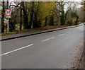 Advance warning of the 30mph speed limit on the B4601, Brecon