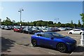 Retail park car park