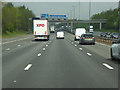 Sign Gantry over the A1M near Aberford