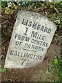 Old Milestone by the A390, west of Hendrabridge