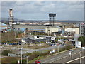 View from Q park Cardiff Bay car park