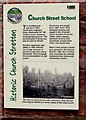 Former Church Street School information notice, Church Stretton