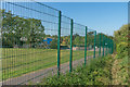 Footpath alongside Leatherhead Trinity School