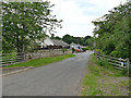 Broomilees Road entering Darnick