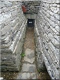 HY6737 : Quoyness Chambered Cairn - Entrance to the tomb by Rob Farrow