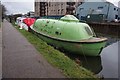 Former lifeboat on the Grand Union Canal