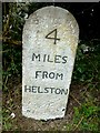 Old Milestone by the A383, opposite Boscawen Cottages