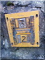 Hydrant marker on the High Street, Rachub