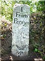 Old Milestone on Tregew Road, Bissom