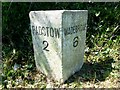 Old Milestone by the A389, near Treravel Farm