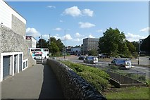 TR1557 : City walls near the bus station by DS Pugh
