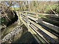 Wooden footbridge