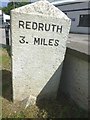 Old Milestone by the B3300, New Portreath Road, Bridge