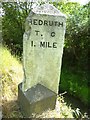 Old Milestone by the B3300, north of Redruth