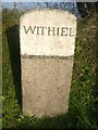 Old Guide Stone by the former A30, Withiel junction