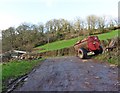 Farm track, below Comins Copse