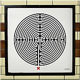 TQ2985 : Kentish Town tube station - Labyrinth 207 by Mike Quinn