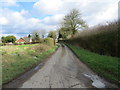 Low Road approaching Home Farm