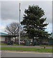 Telecoms mast and cabinets, Crickhowell Road, St Mellons, Cardiff