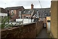 The backs of Brookend Street buildings