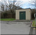 Western Power Distribution electricity substation near Tesco, St Mellons, Cardiff