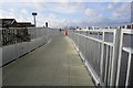 Thames path towards the Thames Barrier