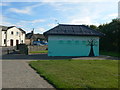 O2754 : Brightly coloured public toilet near the harbour at Rush by Eirian Evans