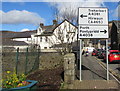 Directions sign alongside Station Road, Treorchy