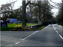 ST5371 : B3129 Beggar Bush Lane at Audley Redwood entrance by Colin Pyle