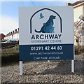 Archway Veterinary Centre nameboard, Caldicot