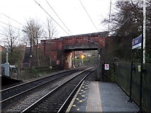 SE3224 : Bridge over railway near Outwood Railway Station by JThomas