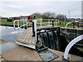 NS9082 : Forth and Clyde Canal, Sea Lock No 2 by David Dixon
