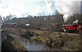 Demonstration freight train by the River Worth, Ingrow