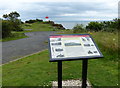 Information board at Hawkcraig Point