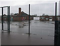 School perimeter fence, Nash Road, Newport